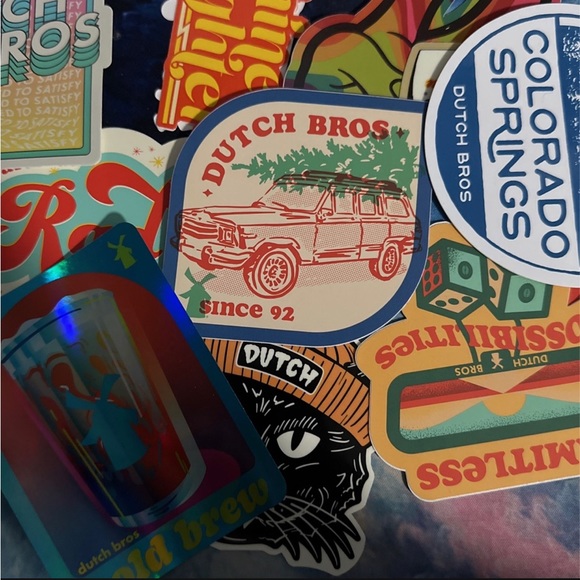 Dutch Bros stickers (assortment) - Picture 1 of 12